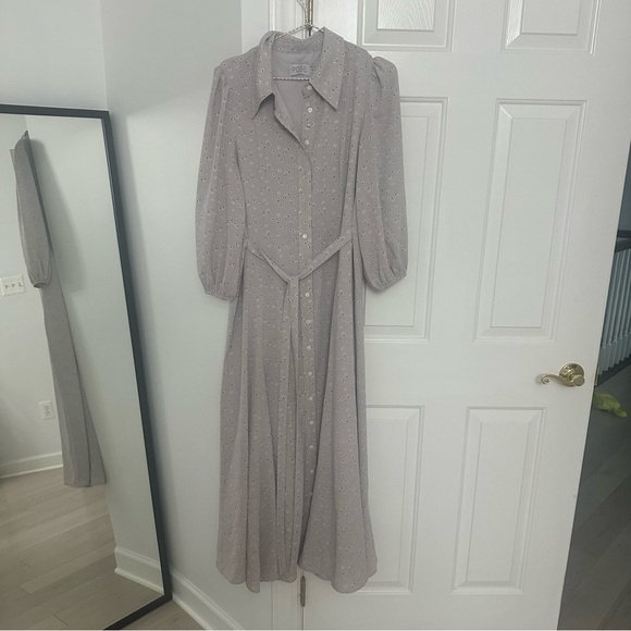 Posse Dresses & Skirts - Posse “Pose” Purple Long Sleeve Dress with Elegant Design